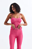 Gloplu Ottman Büstiyer | Bust35268 Pembe