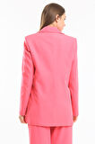 İçi Astarlı  Hürrem Kumaş Oversize Blazer Ceket | Ckt34236 Fuşya