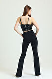 Payet Garnili Pantolon | PNT34535 Siyah
