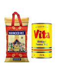 MAHMOOD RİCE 1121 BASMATİ PİRİNÇ 4 KG + VİTA BİTKİSEL SUSUZ YAĞ 1 LT