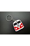 Volkswagen T1 Eski Karavan Renkli Anahtarlık