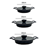 Vento 6 Parça Yanmaz Yapışmaz Titanyum Kaplama Sahan Seti 18-20-22 cm