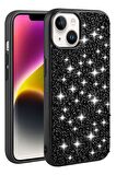 Apple iPhone 14 Kılıf Parlak Taşlı Tasarım Linea Kapak