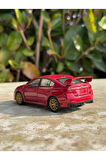Subaru İmpreza Koleksiyon Metal Araba 12cm Lüks Araba Kırmızı Oyuncak Araba Model Araba