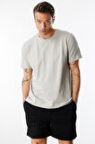 Erkek T-shirt %100 Pamuk Regular Fit Standart Kesim Bisiklet Yaka Basic Tişört BASIC-T-SHIRT1