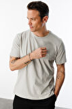Erkek T-shirt %100 Pamuk Regular Fit Standart Kesim Bisiklet Yaka Basic Tişört BASIC-T-SHIRT1