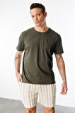 Erkek T-shirt %100 Pamuk Regular Fit Standart Kesim Bisiklet Yaka Basic Tişört BASIC-T-SHIRT1