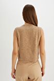 DeFacto Regular Fit V Yaka Basic Düz Premium Triko Süveter C9048AX24WNBG474