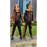 MODAVALS ADIDAS NAKIŞLI ŞERİTLİ KAPİŞONLU GARSON BEDEN UNISEX ÇOCUK & KARDEŞ KOMBİN EŞOFMAN TAKIMI 