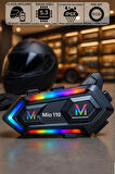 Mioji Mio 110 RGB 1000mAh IPX6 Motosiklet Kask Bluetooth Intercom Kulaklık