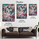 Brigitte Bardot Graffiti Pop Art Duvar Tablosu-6469