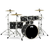 PDP Drums Concept Akçaağaç 7-Parça Akustik Davul (Mat Siyah)