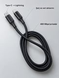 Pd Hızlı Şarj Destekli Led Göstergeli Lightning Kablo