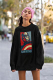 I Can Do This Yazılı Unisex Oversize Kaptan Amerika Sweatshirt