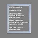SarPuzzle Beyaz A4 Çerçeve 21x30cm Ebat İçin 2 Adet