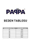 Paqpa Kız Çocuk Siyah Deri Bot Toka Detaylı F1406