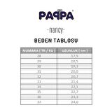 Paqpa Nancy Kız Çocuk Soft Tabanlı Gümüş Kalın Topuklu Ayakkabı