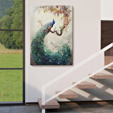 Daldaki Tavuz Kuşu Dekoratif Duvar Tablosu-6494