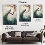 Daldaki Tavuz Kuşu Dekoratif Duvar Tablosu-6494