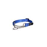 Rogz Utility Control Chain Halsband Kontrol Zicirli Köpek Boyun Tasması Mavi Medium 1.6x31-45 Cm