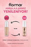 Flormar Perfect Coverage Yoğun Kapatıcı Su Bazlı Fondöten(PEMBE ALT TON) -105 Porcelain Ivory -8682536058223