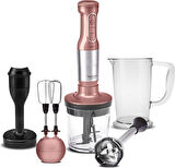 Karaca Mastermaid Prosteel Uzun Blender Ayaklı 6 Bıçaklı Blender Seti Rosegold Inox 2000 W