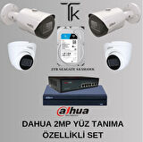 Dahua 2Mp Yüz Tanıma Özellikli Set 