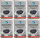 Marmarabirlik Doğal Salamura 231-260 KB L Siyah Zeytin 6 x 800 G