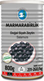 Marmarabirlik Doğal Salamura 231-260 KB L Siyah Zeytin 6 x 800 G