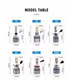 C6 Led Zenon H11 Led Xenon 48 Watt 10800lm 6000k Far Ampülü Led Işık BEYAz