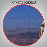 Kız Kulesi Gece Manzarası Dekoratif Kanvas Tablo-6502