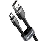 BASEUS CAFULE MİCRO USB 1METRE 2.4A HIZLI ŞARJ HALAT USB KABLO