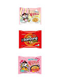 SAMYANG Buldak Carbo Ramen + Carbo Cream Ramen + Buldak 2x Spicy Noodle