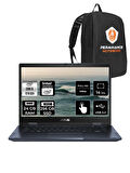 ASUS Expertbook B3 Flip i5 1235U 24GB RAM 256GB SSD 14" FHD FDOS Dokunmatik Bilgisayar & PER4 ÇANTA