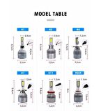 C6 Led Xenon H27 Led Xenon 55 Watt 11000lm 6500k Beyaz Renk Takım