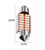 Sofit Led Beyaz 12 Volt - 24 Volt Uyumlu Canbus Soğutuculu 41mm 2 ADET