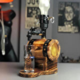 Rustik Atölye Fıçı Ahşap İçki Akıtıcı