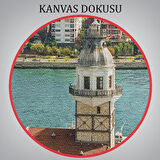 Kızkulesi ve Üsküdar Kuşbakışı Manzarası Dekoratif Kanvas Tablo-6509