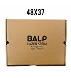 48x37cm Ebatında 25 Adet Üretim Fazlası Yazılı Karton Kutu 