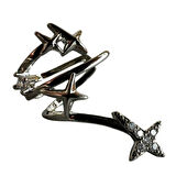 Uretti - İREM 3914 2182 Yıldızlı Model Taşlı Kıkırdak Küpe