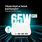 Ttec Süper Şarj Akım Korumalı Masaüstü Şarj İstasyonu GaN 65W Şarj Başlık Samsung Huawei İphone Şarj