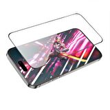Coofbe 9D HD Full Screen Parmak İzi Bırakmaz Tempered İphone 15  Pro Max Ekran Koruyucu Full Kaplama Darbe Emici 