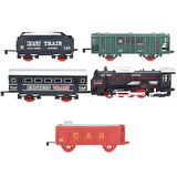 Oyuncak Klasik Tren Seti 19 Parça - Oyuncak Yolcu Treni 91 cm Ray Uzunluğu