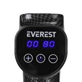 EV-MT51 Dijital Karbon Fiber/Siyah 2500 mAh Kablosuz dokunmatik Profesyonel masaj aleti