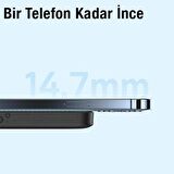 Baseus Magsafe Iphone 14 13 12 Serisi 6000 mAh Hızlı Şarj Powerbank Beyaz 