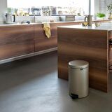Brabantia Çöp Kutusu 20 litre Newicon Pedallı Şampanya Rengi