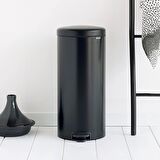 Brabantia Çöp Kutusu 30 litre Newicon Pedallı Mat Siyah 114540