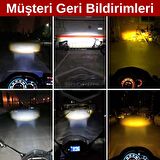 Otomobil Araç Motosiklet Mercekli Far Ampulü Led Far Çift Renk Sarı-Beyaz CSP Led Lamba Delici Yayıcı Uzun Kısa 1 Adet H4