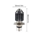 Otomobil Araç Motosiklet Mercekli Far Ampulü Led Far Çift Renk Sarı-Beyaz CSP Led Lamba Delici Yayıcı Uzun Kısa 1 Adet H4