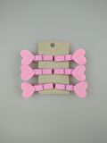 KALP PEMBE DEKORATİF MANDAL 6'LI
